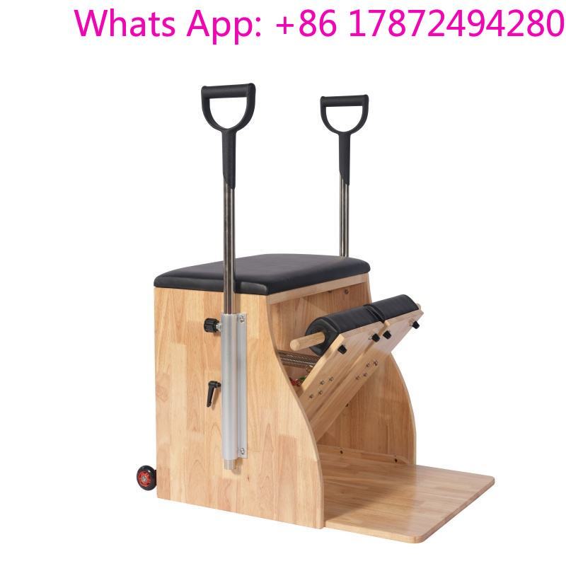 Pilates Yoga Chair - Commercial Oak Pilates Wunda Chair, Adjustable