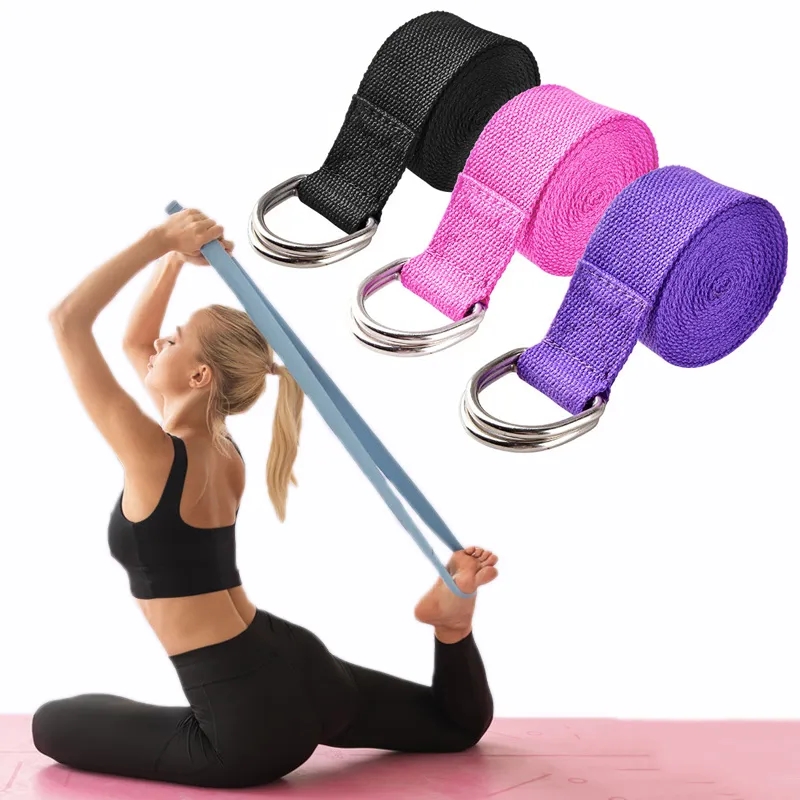 Pilates Yoga Ring - 183*3.8cm Yoga Strap Cotton Exercise Yoga