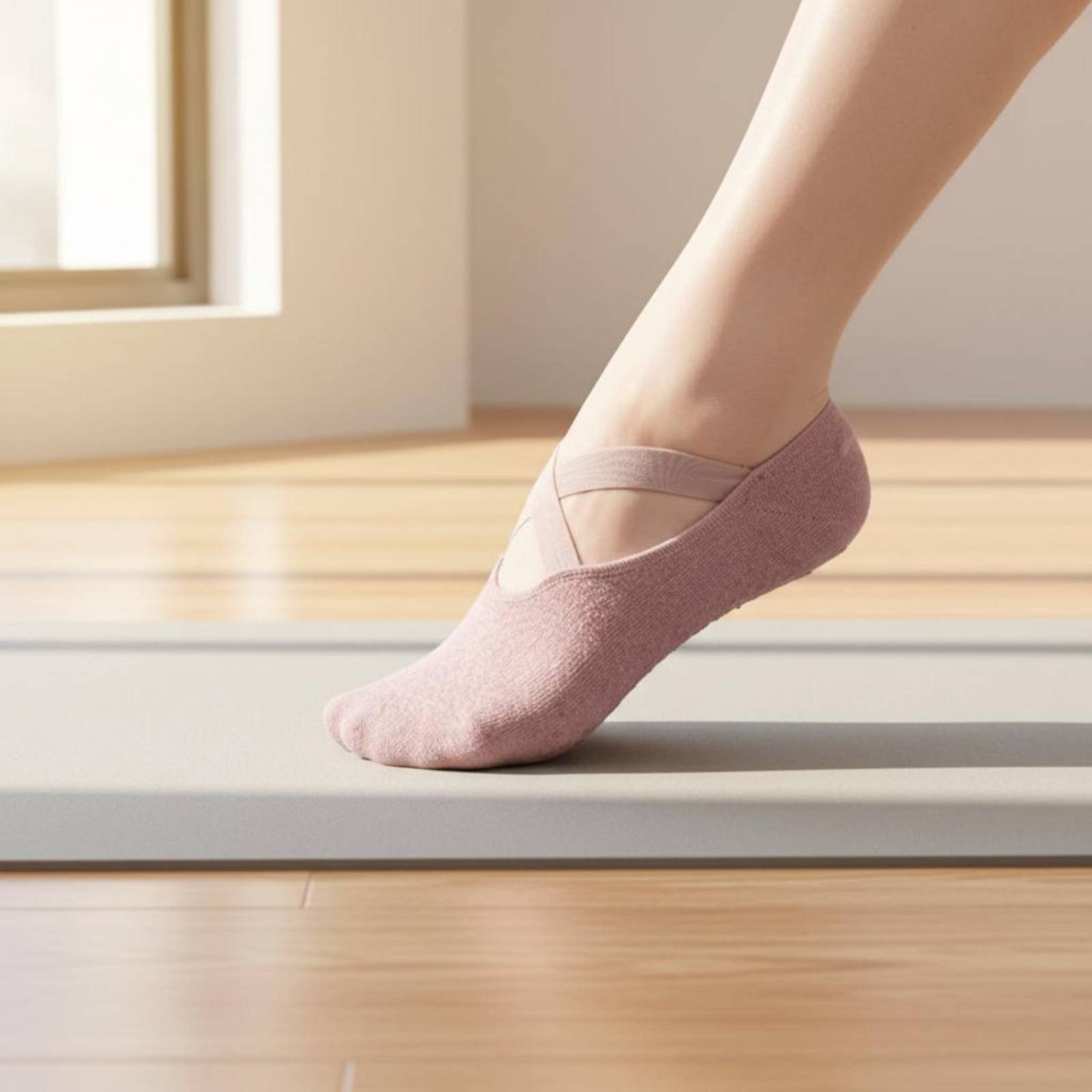 Pilates Yoga Studio - Non Slip Fitness Socks Breathable Non-Slip