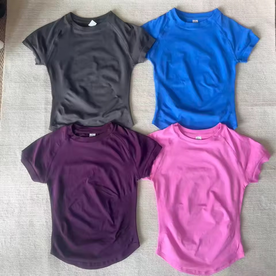Yoga Strap Cotton - Sport Shirt Women Fitness Impact Short
