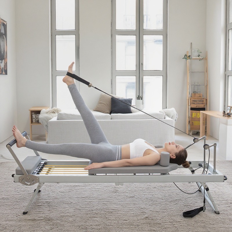 Pilates Yoga For Weight Loss - Large Folding Pilates Reformer Equipment Core