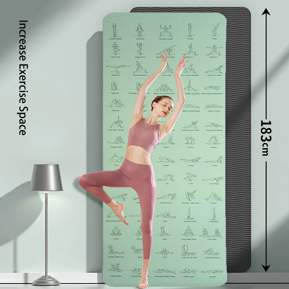 6mm Dikke Yoga Anti Slip Mat P - Pilates Yoga Movement review and price