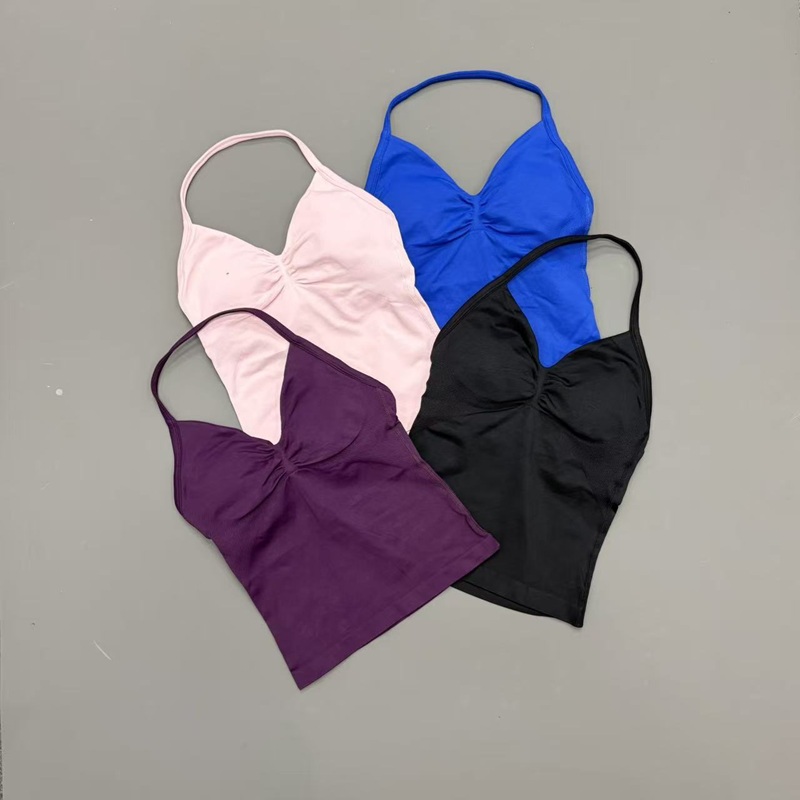 Gym Women Sports Tank Top Seam - Yoga Strap Cotton review and price