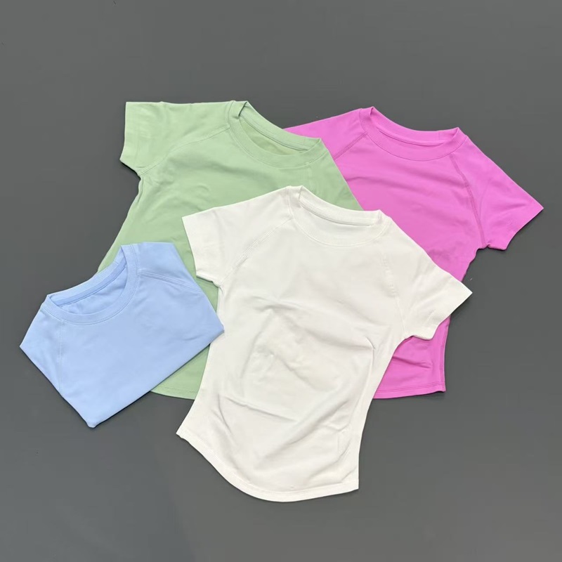 Short Sleeve Seamless Yoga Top - Yoga Strap Cotton review and price