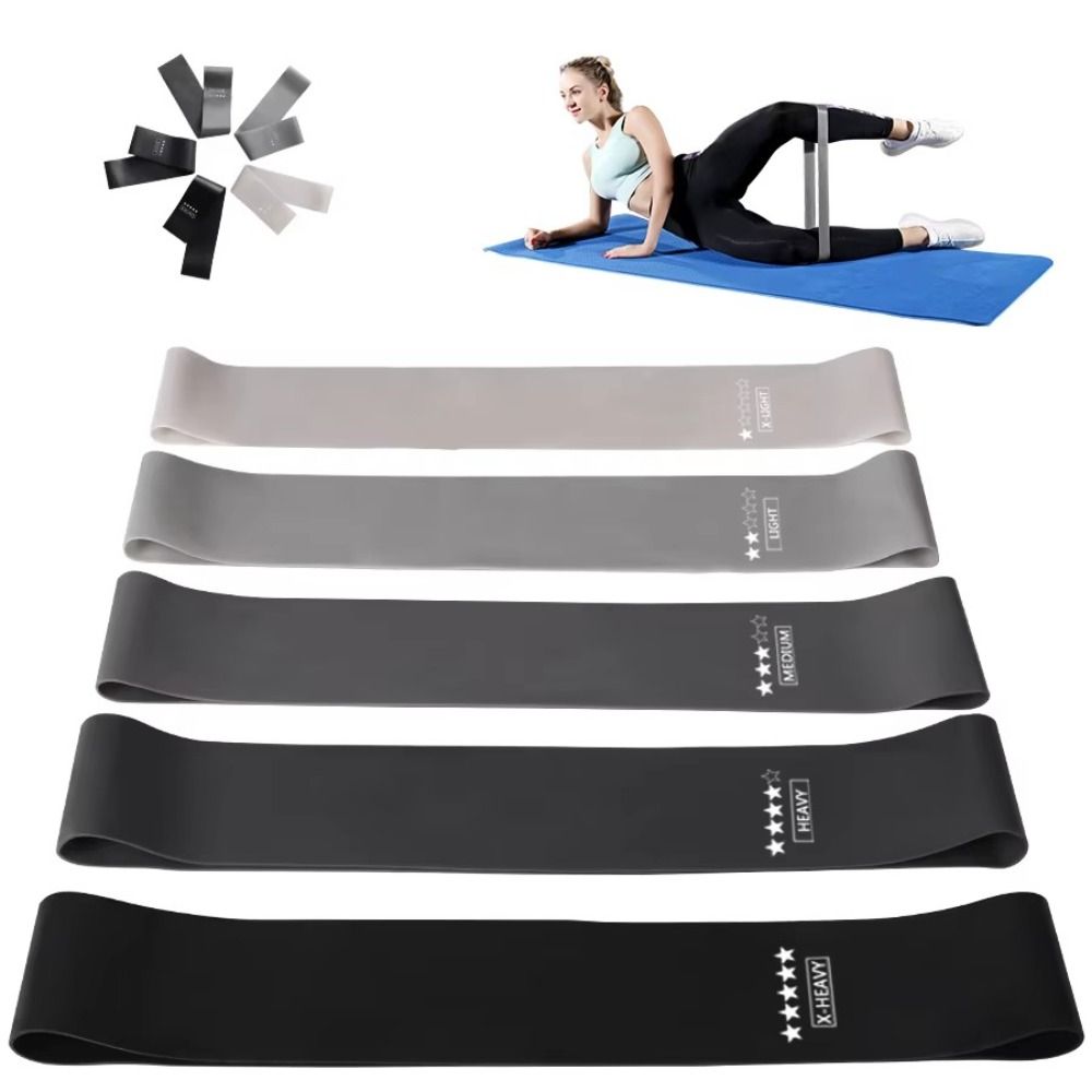 5Pcs TPE Fitness Resistance Ba - Pilates Yoga Circle review and price