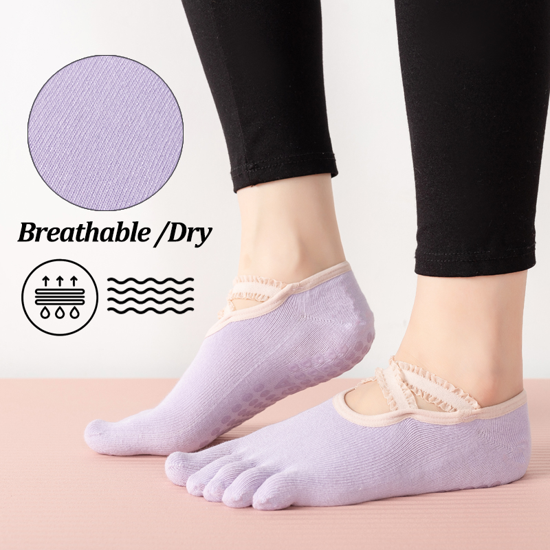Ladies Non-Slip Pilates Socks  - Pilates Yoga Studio review and price