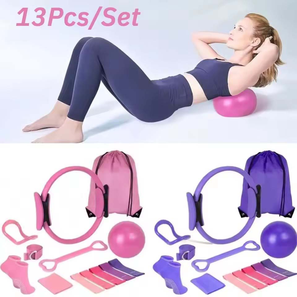 13Pcs/Set Yoga Circle Gym Set  - Pilates Yoga For Weight Loss review and price