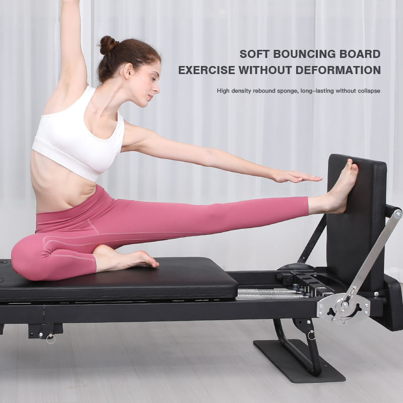 Large Folding Pilates Reformer - Pilates Yoga For Weight Loss review and price