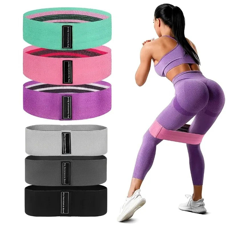 3Pcs Fabric Resistance Hip Boo - Pilates Yoga Circle review and price