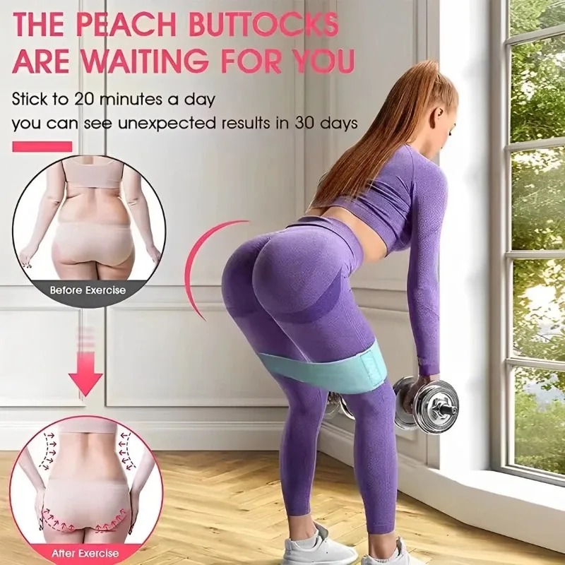 3Pcs Fabric Resistance Hip Boo - Pilates Yoga Circle review and price