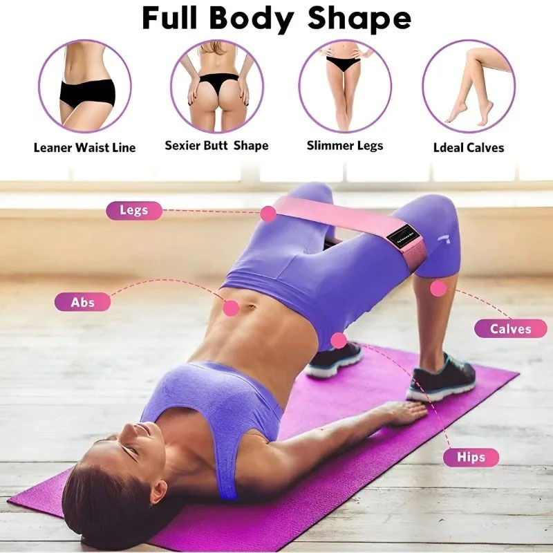 3Pcs Fabric Resistance Hip Boo - Pilates Yoga Circle review and price