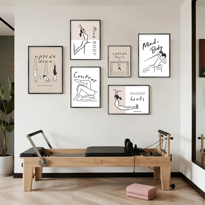 Pilates Pose Art Prints Modern - Pilates Yoga Movement review and price