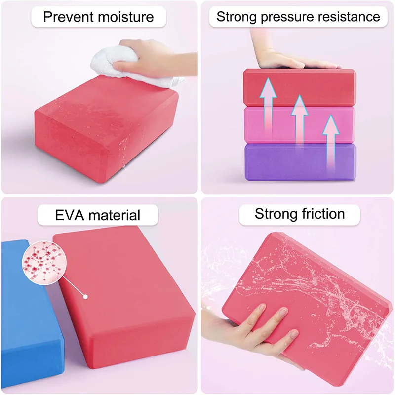 Yoga Building Blocks Cubes Pil - Mat Pilates Yoga review and price
